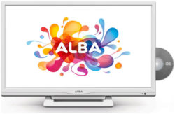 Alba 24 Inch HD Ready LED TV/DVD Combi - White.